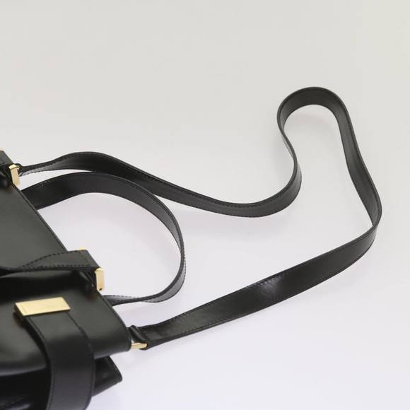 GUCCI Hand Bag Leather 2way Black 000 2046 0562 Auth am5882 - Picture 11 of 16